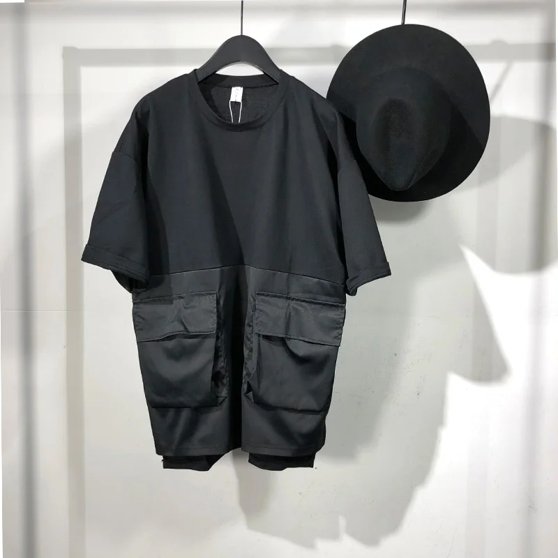 

Мужская футболка в стиле хип-хоп seak, Однотонная футболка большого размера в японском стиле, верхняя одежда для лета