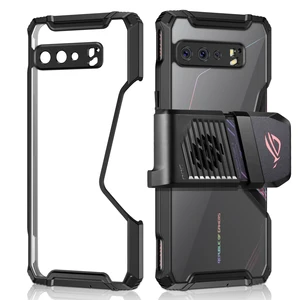 zshow case for rog phone 3 armor case cooler compatible air trigger compatible tpu frame and clear acrylic back drop protection free global shipping