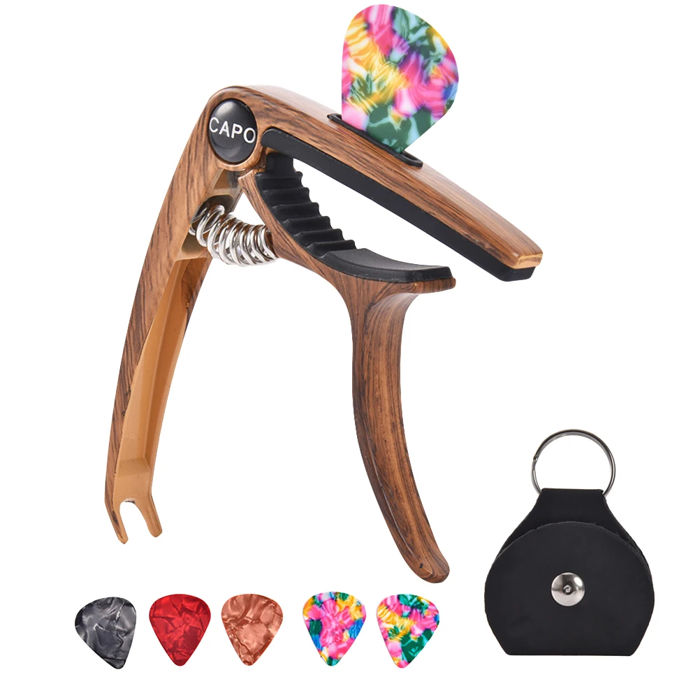 1Set Ukulele Musical Instrument Base Guitar Mandolin Banjo Tuning Tool Clamp Plectrum Accessory | Спорт и развлечения