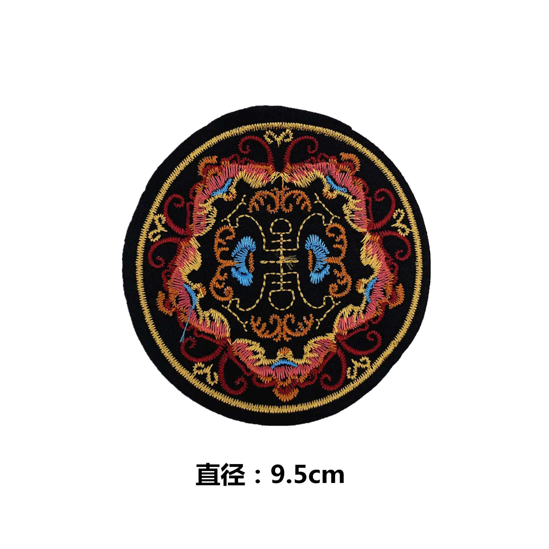 Fish Lotus Embroidered Patches Sew On For Clothing DIY Applique Stickers Clothes Badges Chinese Style Big Sticker | Дом и сад