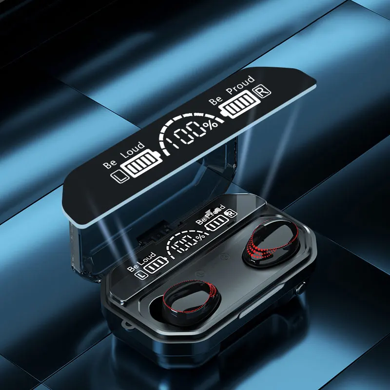 

2021 Tws Wireless Bluetooth Headphones A18 V5.1 Music Earphones High Quality Waterproof Sports Headsets With Mic Flashlight