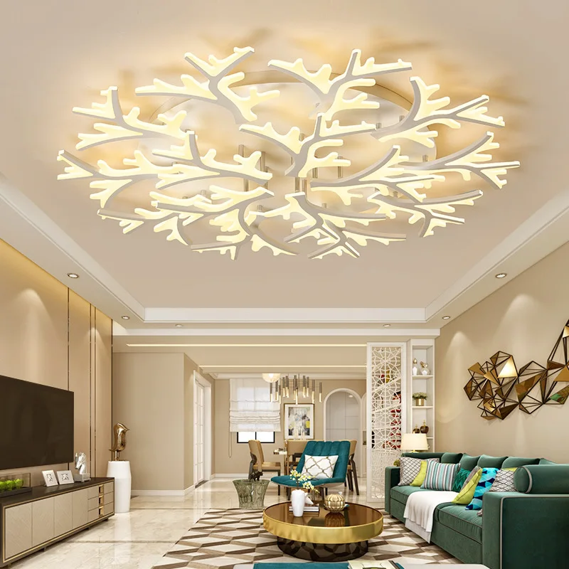 Светодиодный Люстра Творческий рога потолочные светильники для Гостиная