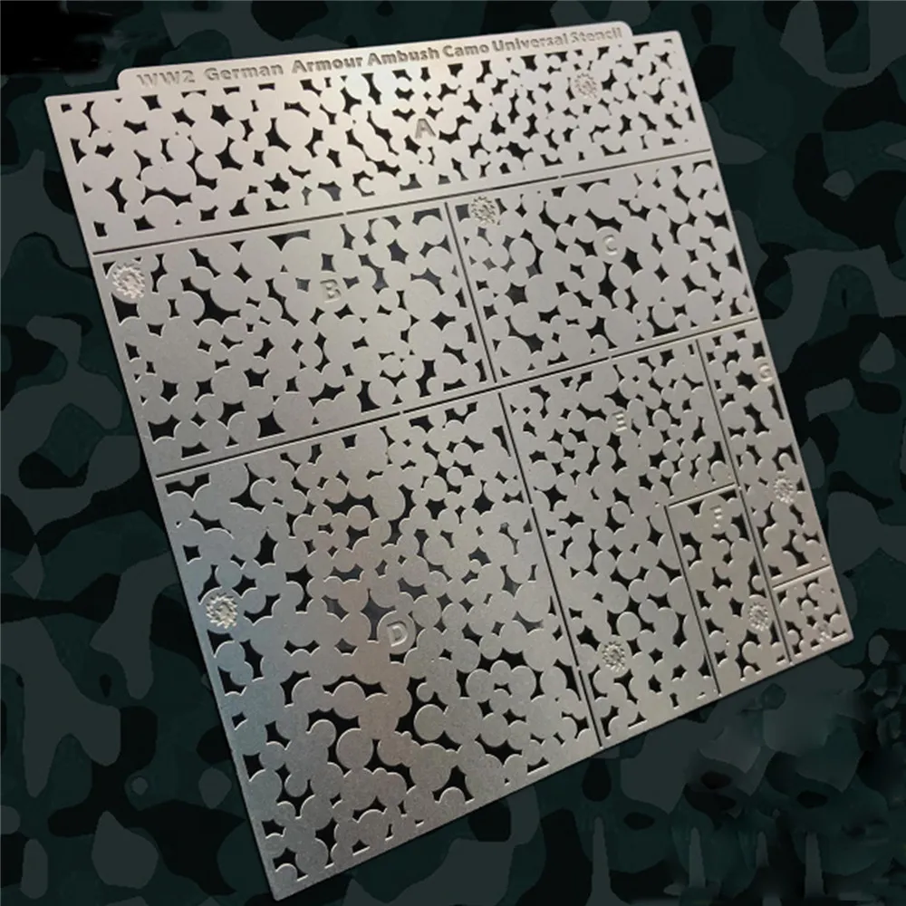 

Creative Camouflage Leakage Spray Stenciling Template DIY Spray Plate Tool for Gundam Military Model Parts Accessories