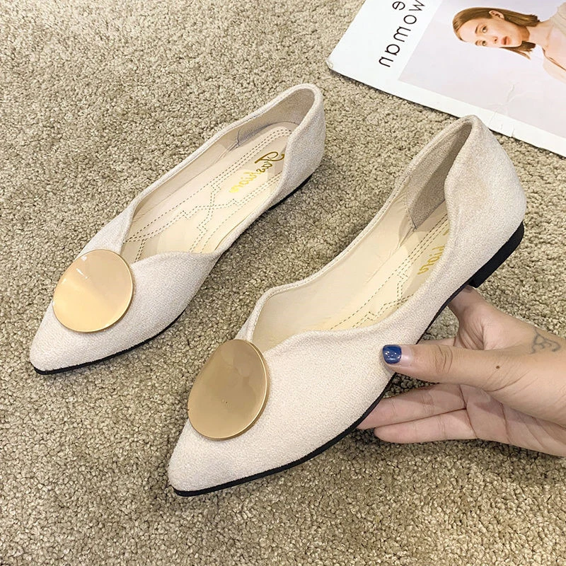 Туфли женские классические заостренный носок плоская подошва удобные