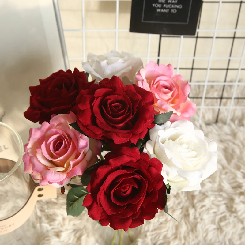 1 шт. прессованные розы искусственные наружные цветы Рождественский венок