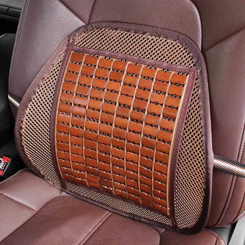 Поддержка спинки автомобильного сиденья летняя карбонизированная бамбуковая