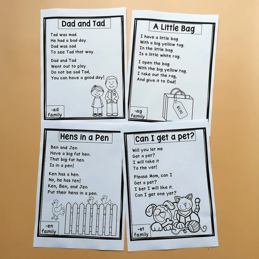 Phonics + Poems CVC Launch Families классная игра рабочая тетрадь обучение чтение книги