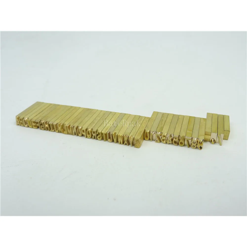 2*3/4*15 мм RCIDOS кодирующая машина буквы/латунные гибкие буквы цифры алфавит символ