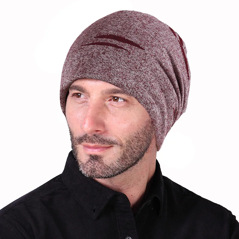 Зимняя шапка toque, Мужская весенняя и осенняя тонкая шапка в стиле хип-хоп, Модная вязаная шапка baotou, Snap Slouch hats