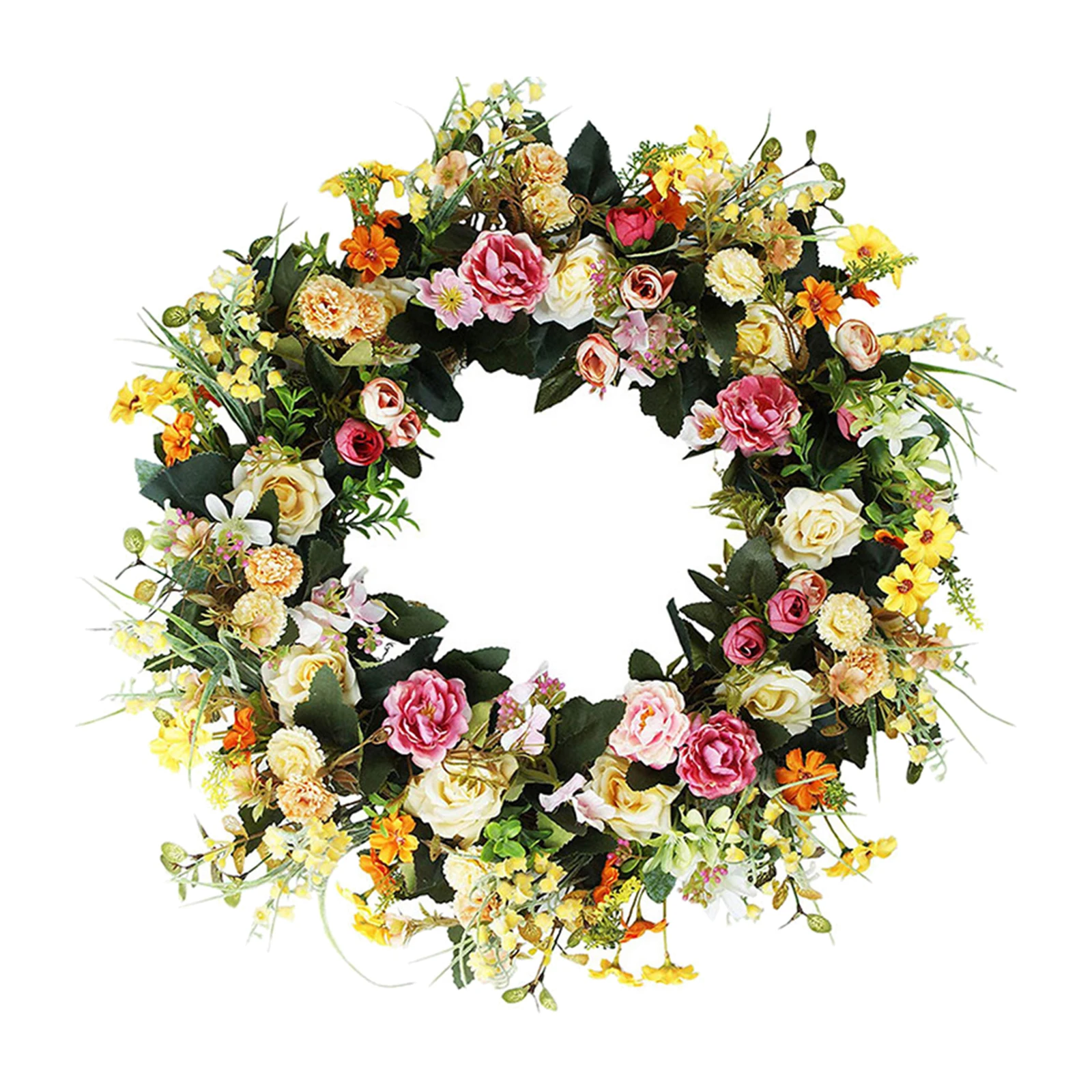 

Door Wreath Large Summer Round Garland Ornament Wreaths Photograph Props