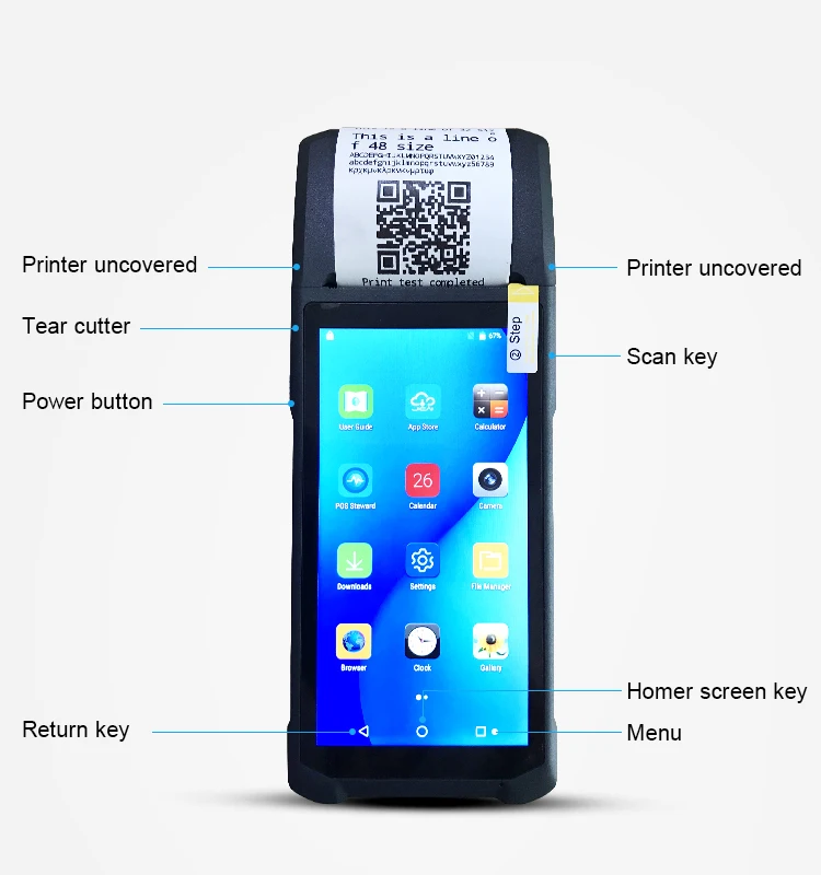 Android портативный терминал Прочный можно крепить любые приспособления: PDA камера