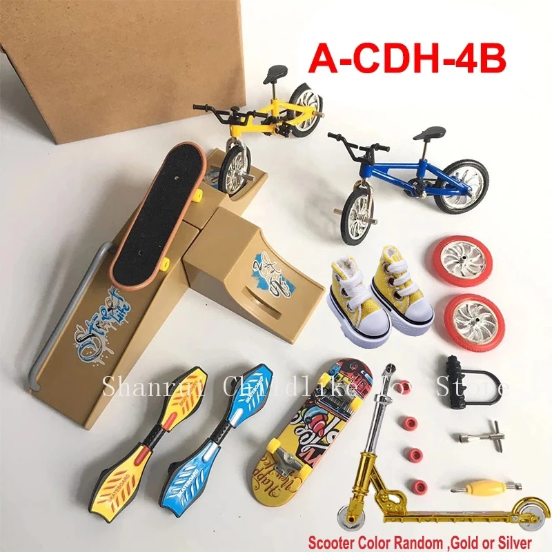 Ing Fingerboard Bmx Bicycle Finger Scooter Shoes Skate Board