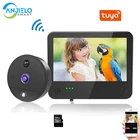 Беспроводной домашний видеотелефон, домашняя рация , рация TUYA 1080p Wi-Fi , ip-видео рация , кольцевой дверной звонок с сенсорным экраном и камерой