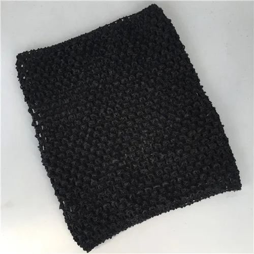 Black 1 шт., 20x23 см, вязаные крючком топы, сделай сам, фатиновая катушка, вязаная эластичная ткань, вязаная крючком на груди, пачка, подарки, повязки на голову, юбка, Швейные аксессуары - Цвет: Black