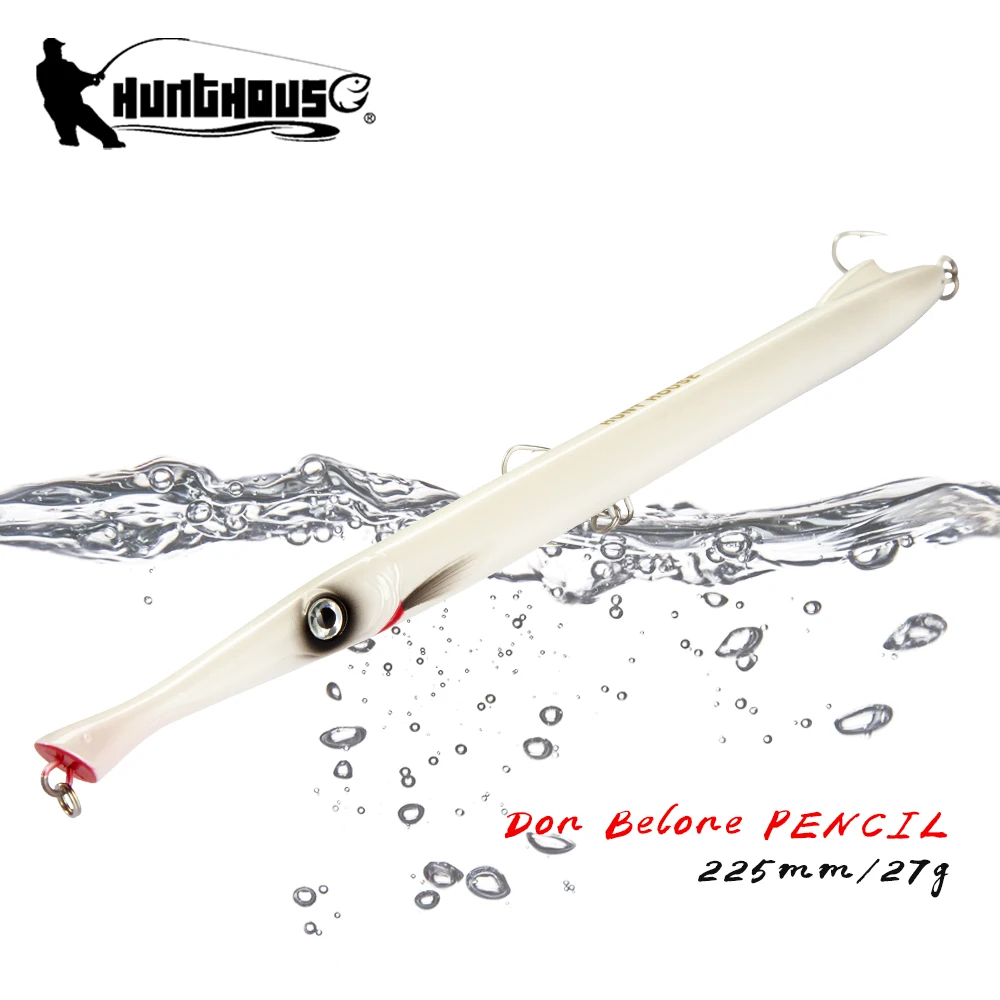 Hunthouse карандаш Поппер рыболовная искусственная плавающая поверхность жесткая