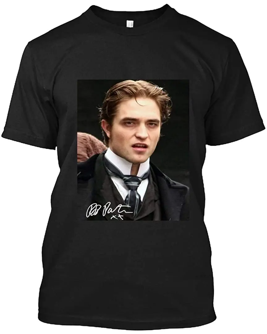 

Футболка MESUSISIY # Роберт Паттинсон с автографом фото # Сумерки Подарочная футболка для мужчин женщин мужчин унисекс футболка