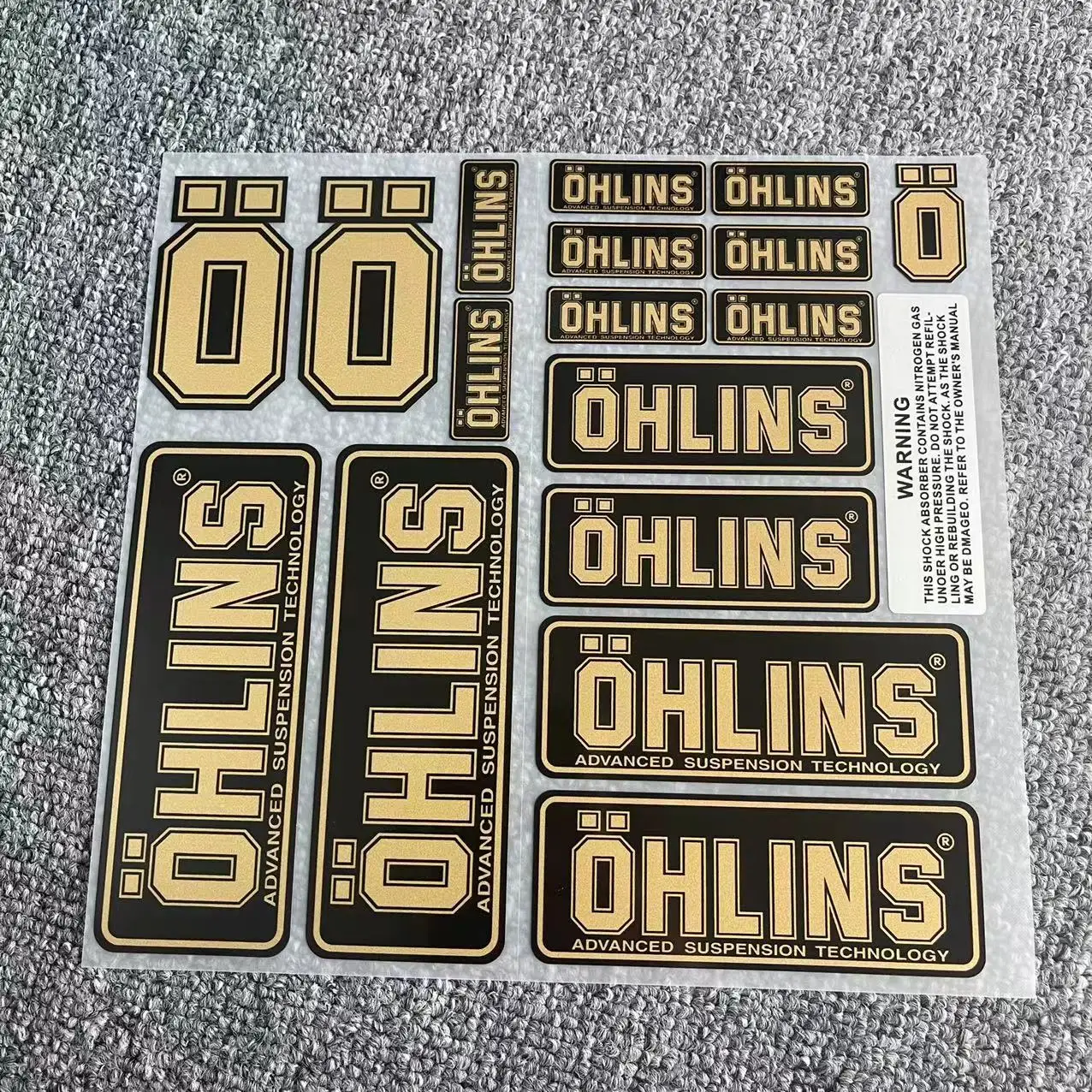 

Декоративная наклейка для мотоцикла OHLINS, аксессуары с логотипом, высокая Светоотражающая амортизация, Модифицированная Водонепроницаемая наклейка для мотоцикла