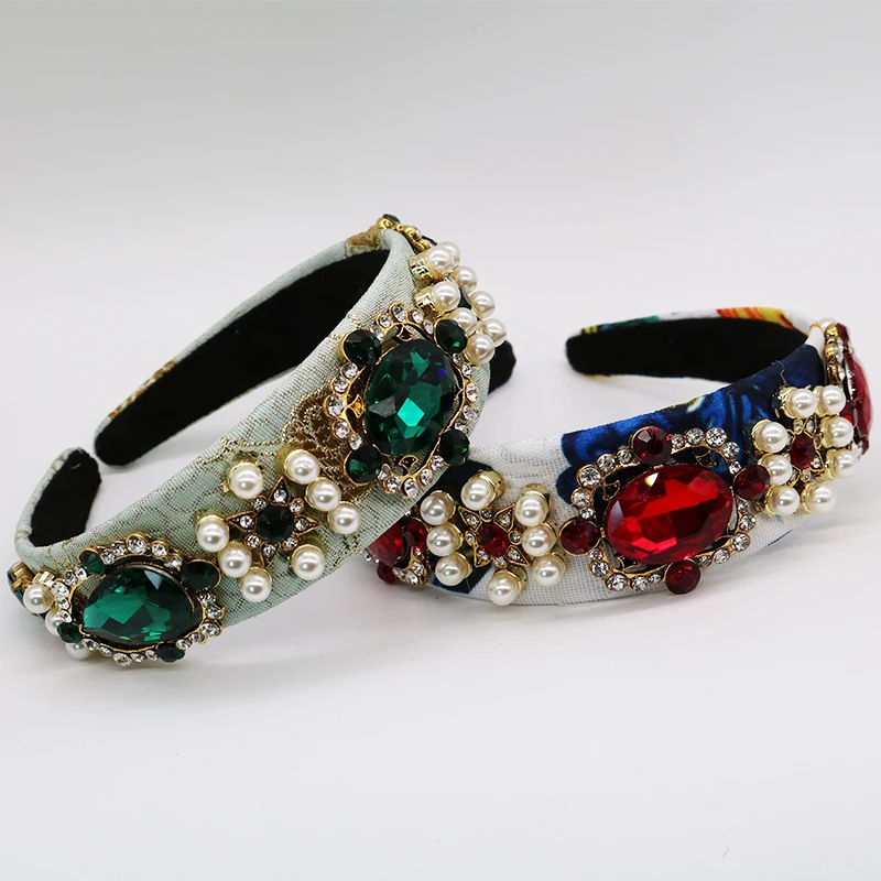 Роскошные крупные драгоценные камни диадемы короны для женщин украшения волос с