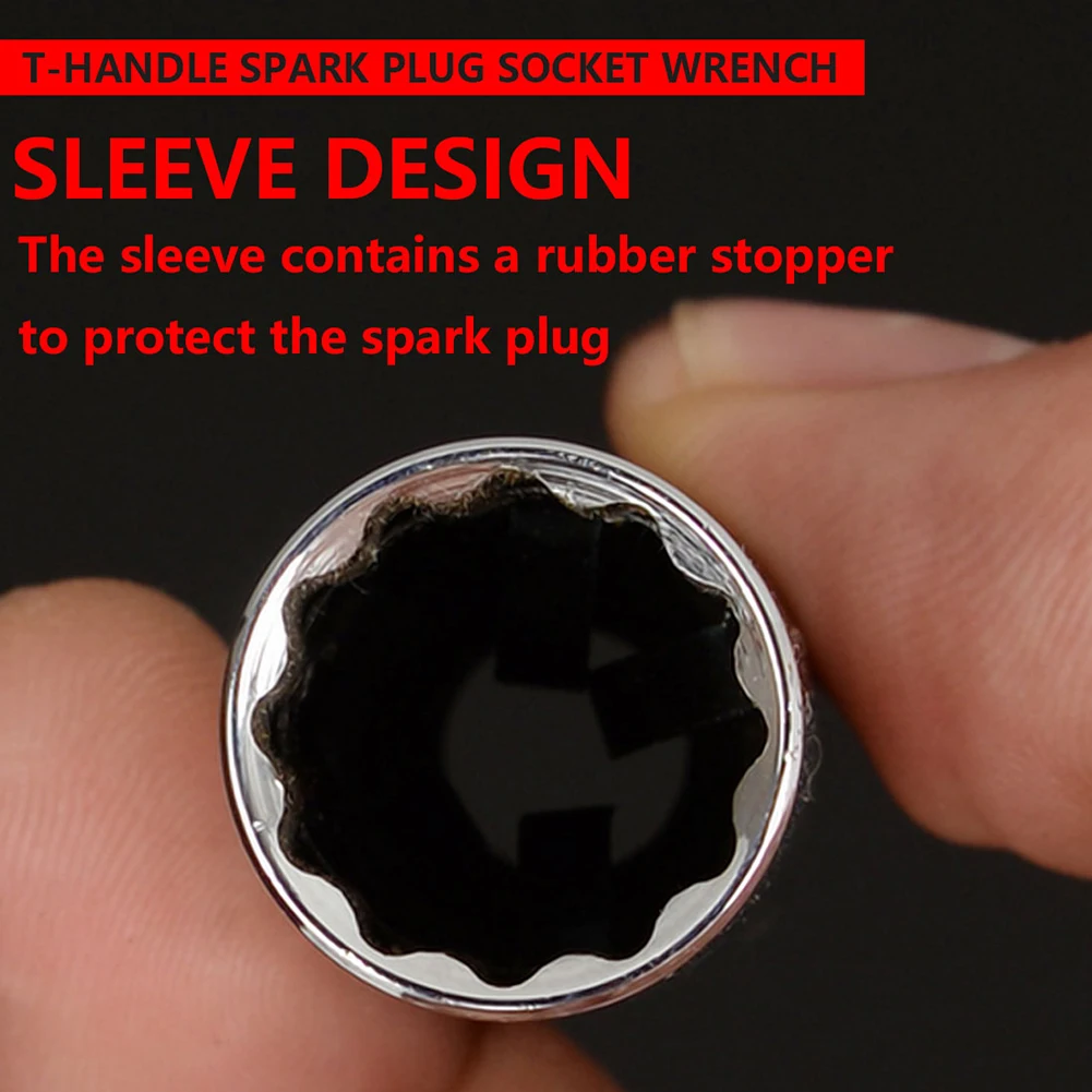 16/21 мм авто с Т образной рукояткой для свеч зажигания торцевой гаечный ключ