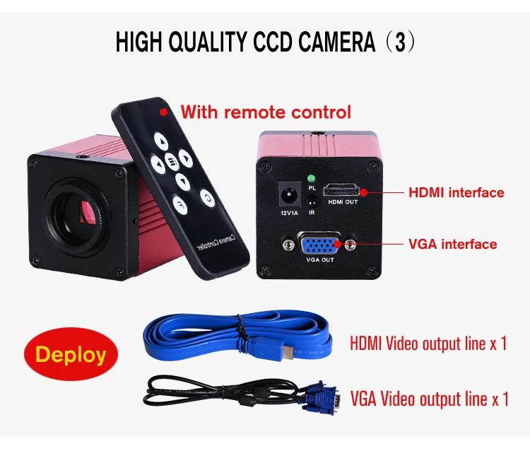 HD цифровой стерео микроскоп 1080P USB HDMI VGA промышленная камера+ 180X c-крепление объектива+ металлическая большая подставка+ 56 светодиодный свет+ " ЖК-дисплей