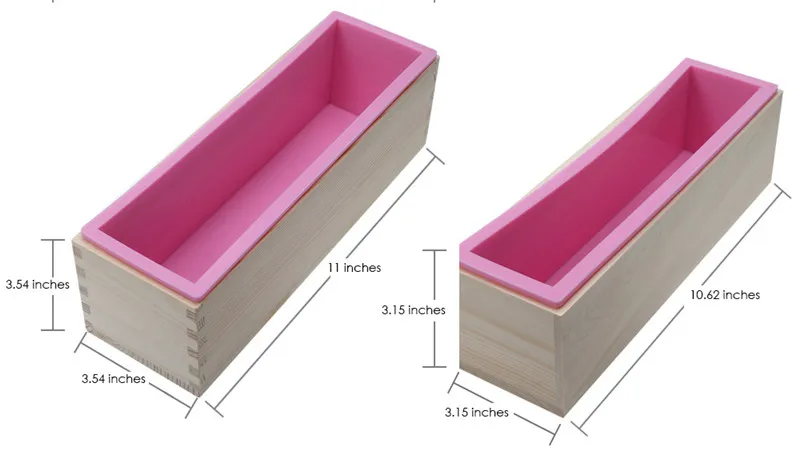 Wooden 1200g Soap Mold Loaf Silicone Mould 3d Rectangular Moule Savon for Making Long Wood Box Bread Handmade Craft | Дом и сад