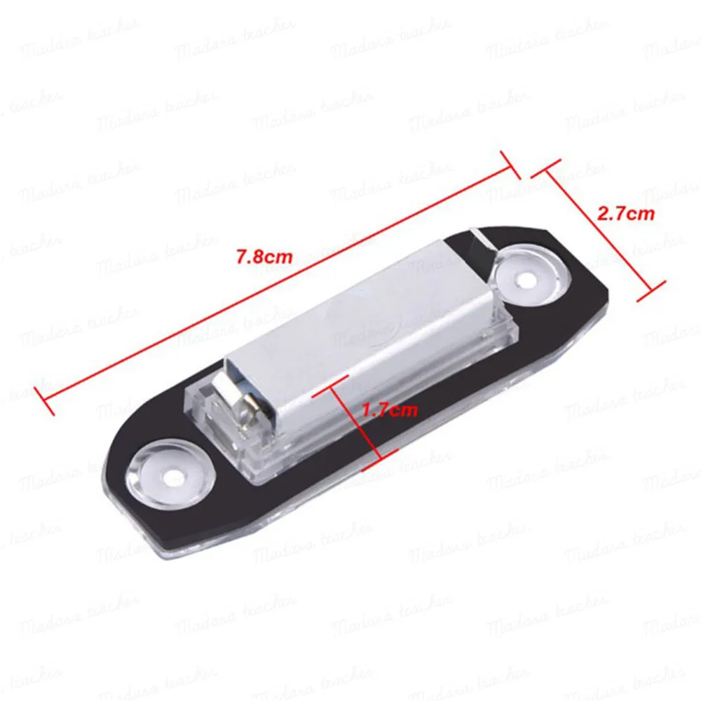 2 шт. фонарь освещения номерного знака белый стайлинга автомобилей номерной знак