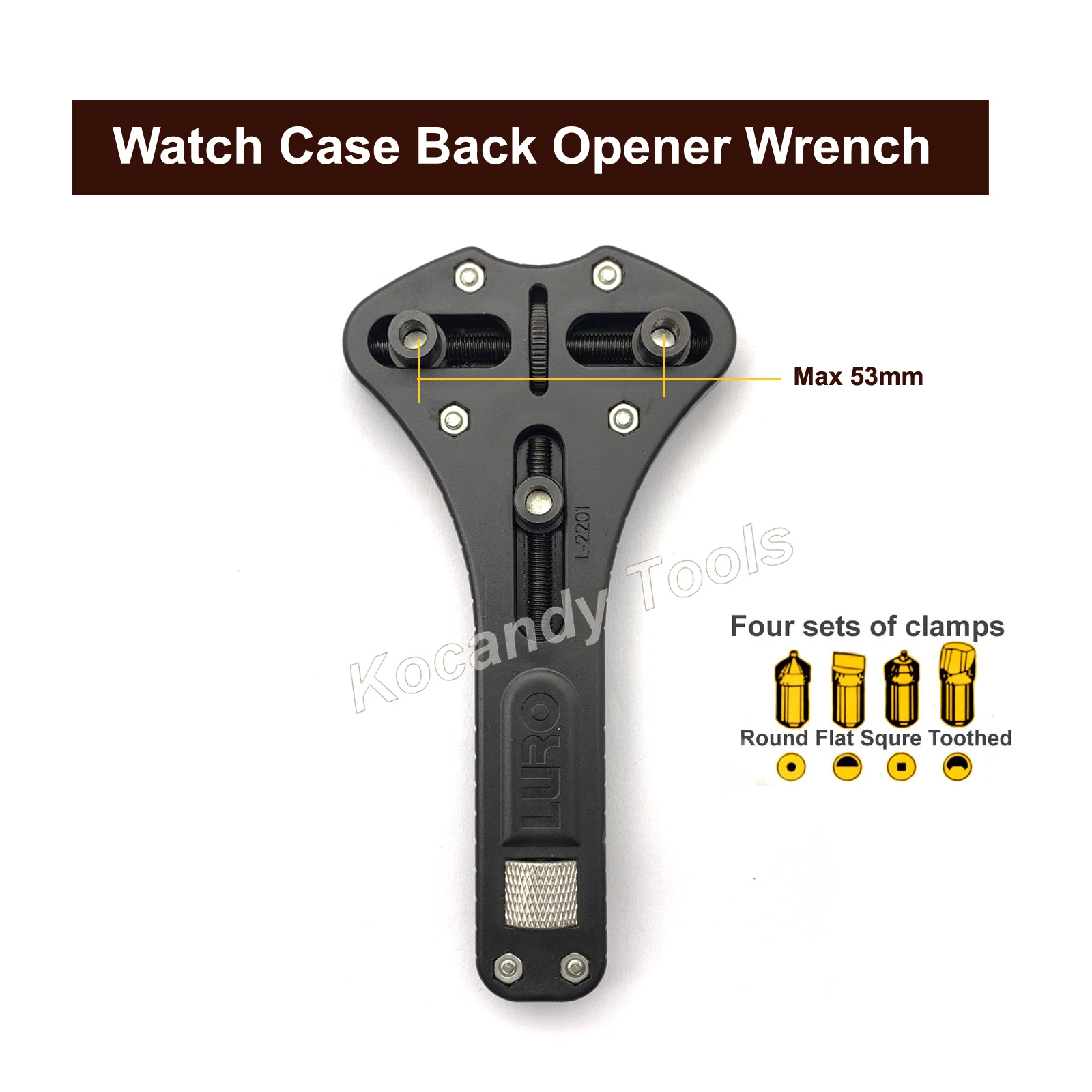 Jaxa Wrench Watch Back Case Opener Battery Change Tool For Watch Repair Watchmaker Tool