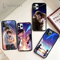 cartoon anime your name phone case for iphone 11 12 pro xs max 8 7 6 6s plus x 5s se 2020 xr soft silicone