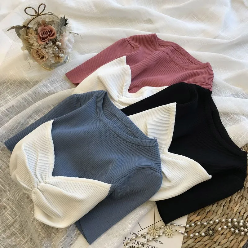 

Поддельные 2 шт. женское платье с круглым вырезом и с короткими рукавами, одежда в мозаичном стиле, футболки в стиле пэтчворк укороченные топ...