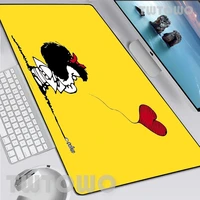 mafalda custom new mouse pad soft natural rubber cartoon lovely anime home mice pad desktop mouse pad keyboard pad mousepad