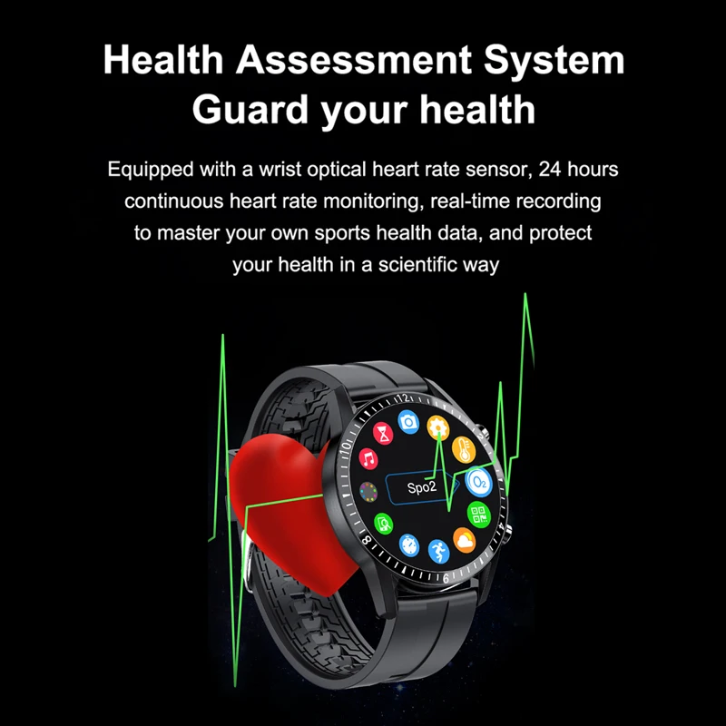 

Bluetooth SmartWatch Men Multi-sport Fitness Mode Heart Rate Blood Oxygen Sleep Monitoring Waterproof Smartwatch For Android iOS
