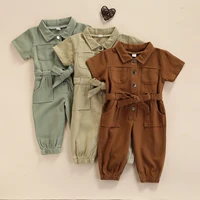 2021 05 05 lioraitiin 1 5years toddler baby girl%e2%80%99s casual long sleeve jumpsuit fashion solid lapel pocket single breasted pants
