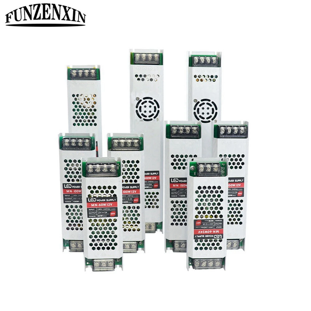 Трансформатор освещения DC12/24 В ультратонкий источник питания для светодиодов
