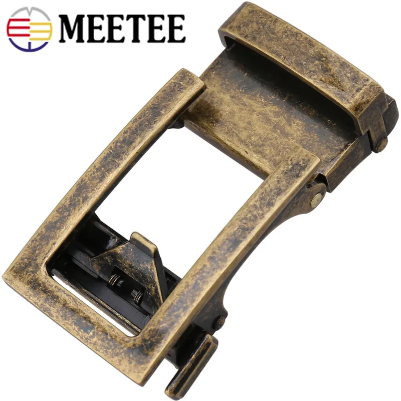 Meetee 1 шт. 32 мм полые ретро Автоматическая пряжка мужской кожаный ремень головы DIY