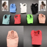 in stock 16 scale female figure accessory sexy vest clothes candy colors model for 12 action figure body