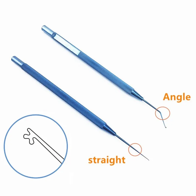 Титановый манипулятор с крюком и объективом Kuglen Iris нажимной офтальмологический