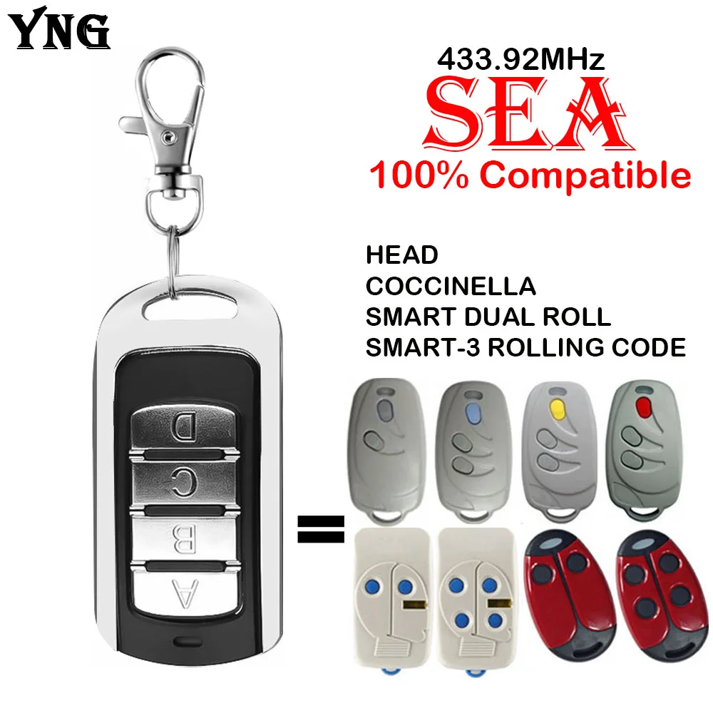 NEW SEA HEAD COCCINELLA SMART DUAL ROLL 3 ROLLING CODE Пульт дистанционного управления воротами гаража 433