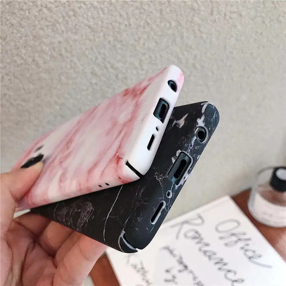 Жесткий ПК Мрамор чехол для телефона для samsung Galaxy S10 S9 S8 плюс S10E S7 Edge Note 9 8 10 Plus чехол накладка ультра тонкий Пластик оболочки