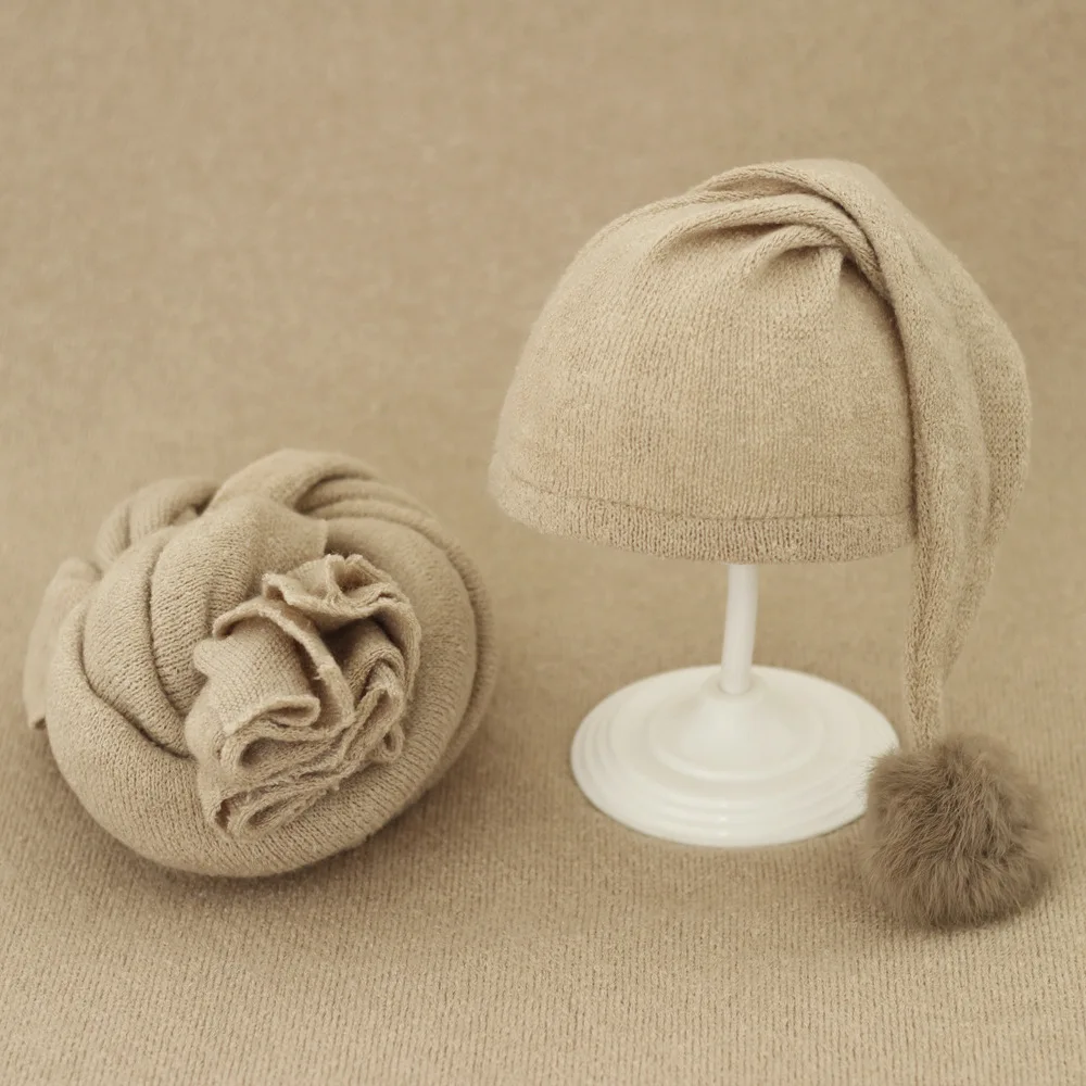 

Newbornn Photography Props Wraps Hat Sets Baby Boys Girls Blanket Infant Picture Photo Shoot Props Accessories