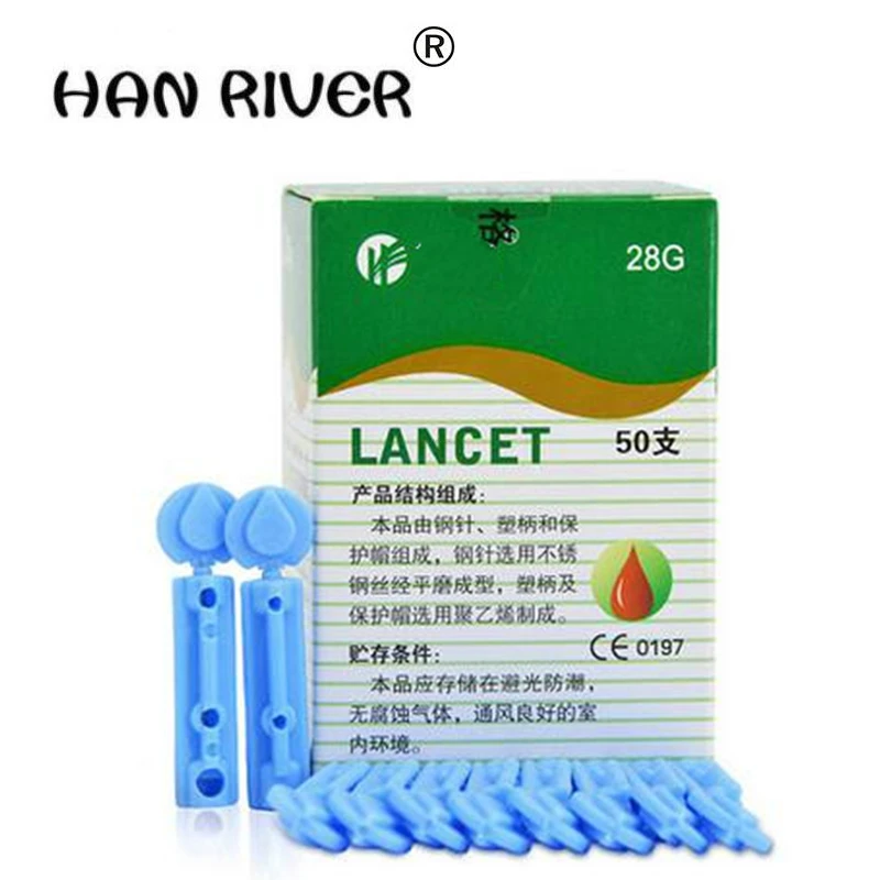 

50 PC box * 4 = 200 PCS bleed blood lancet sterile disposable needle free shipping
