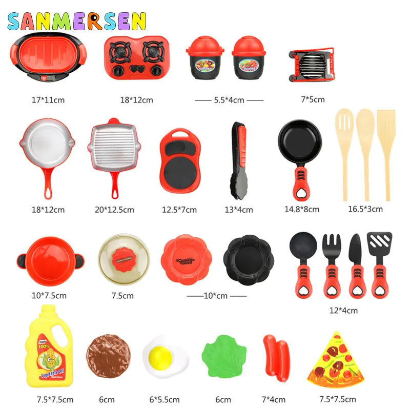 26PCS Children Kitchen Toy Set Cookware Pot Pan Kids Pretend Cook Play Simulation Utensils Toys Gifts | Игрушки и хобби