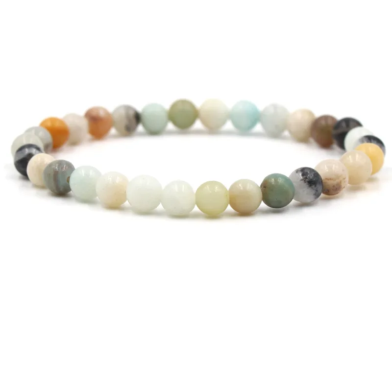 

6mm 8mm 10mm 12mm Colorful Stone Beads Bracelet for Women&Men fashion DIY Jewelry Classic charm accessories Trendy Gift