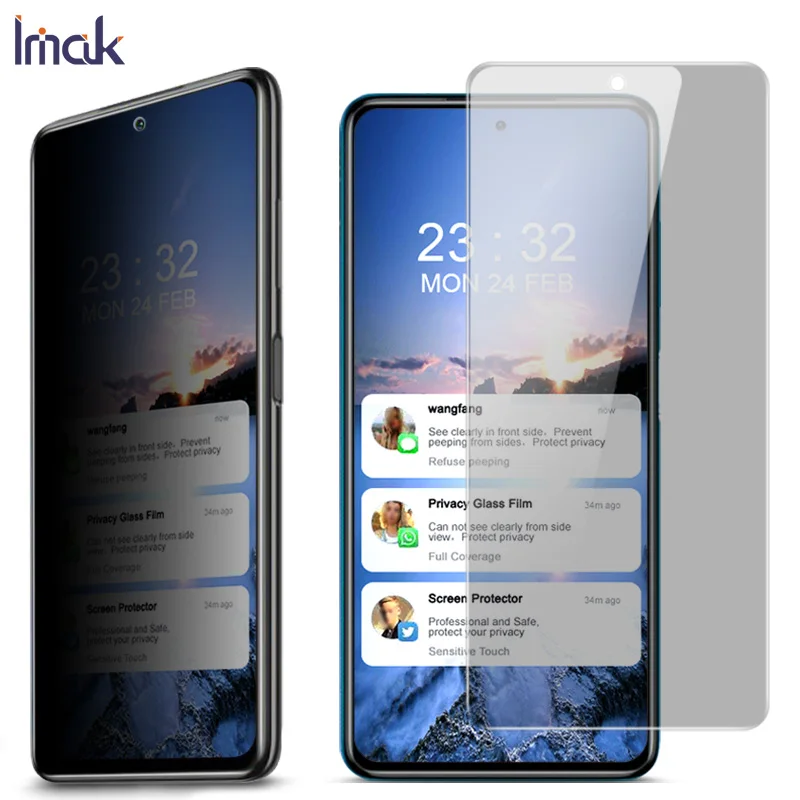 

Poco X3 NFC X3Pro Tempered Glass IMAK Privacy Anti Glare Front Screen Protector for Xiaomi Poco X3 Pro Glass Mi Poco X 3 3X Film