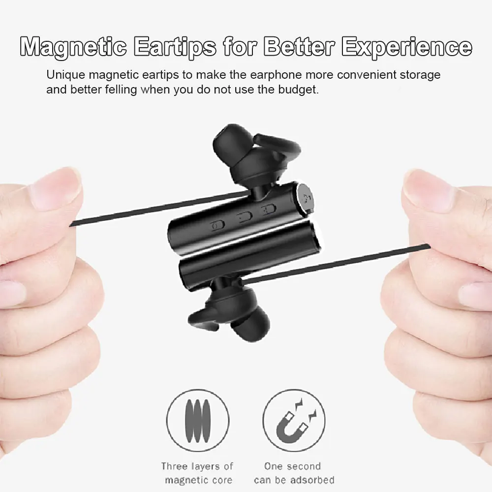 Pottnar M10 сбалансированные шейные Bluetooth наушники гарнитура Громкая связь регулятор