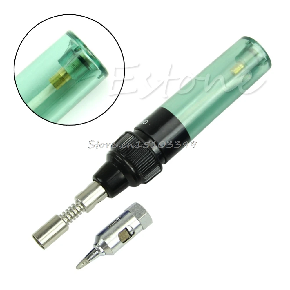 

1300 Celsius Butane Gas Blow Torch Soldering Iron Gun Cordless Welding Pen Burner Drop Ship