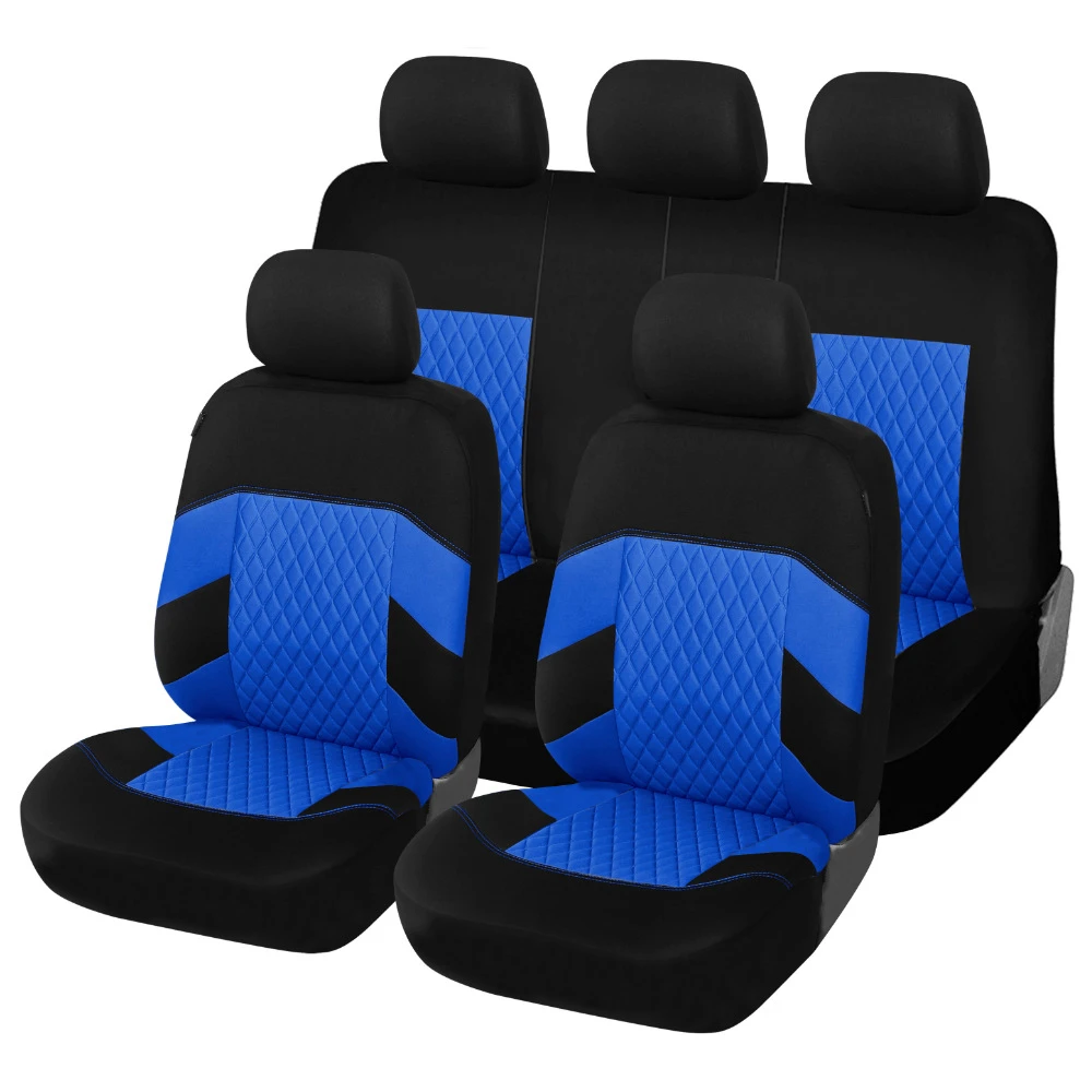 

Car Seat Cover General Motors Car Seats Set Covers Full Cover Airbag Compatible Fabric Chair Cover for Peugeot Lada Kia Toyota