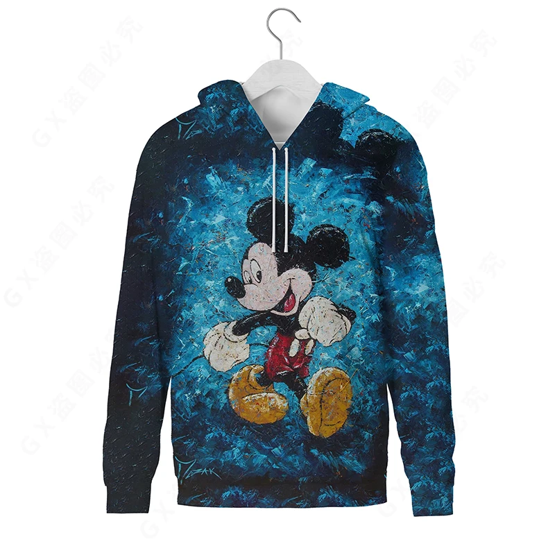 

Брендовая женская толстовка Disney с Микки Маусом, модная мужская толстовка, осень и зима, Повседневная Толстовка с длинным рукавом, мужская мо...