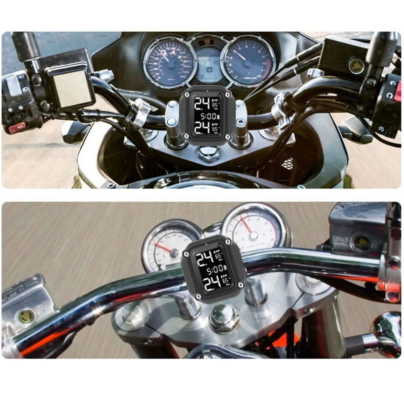 

Motorcycle High-precision Tire Pressure Monitor Wireless Monitoring System Waterproof Cordless High Accurancy Real-time