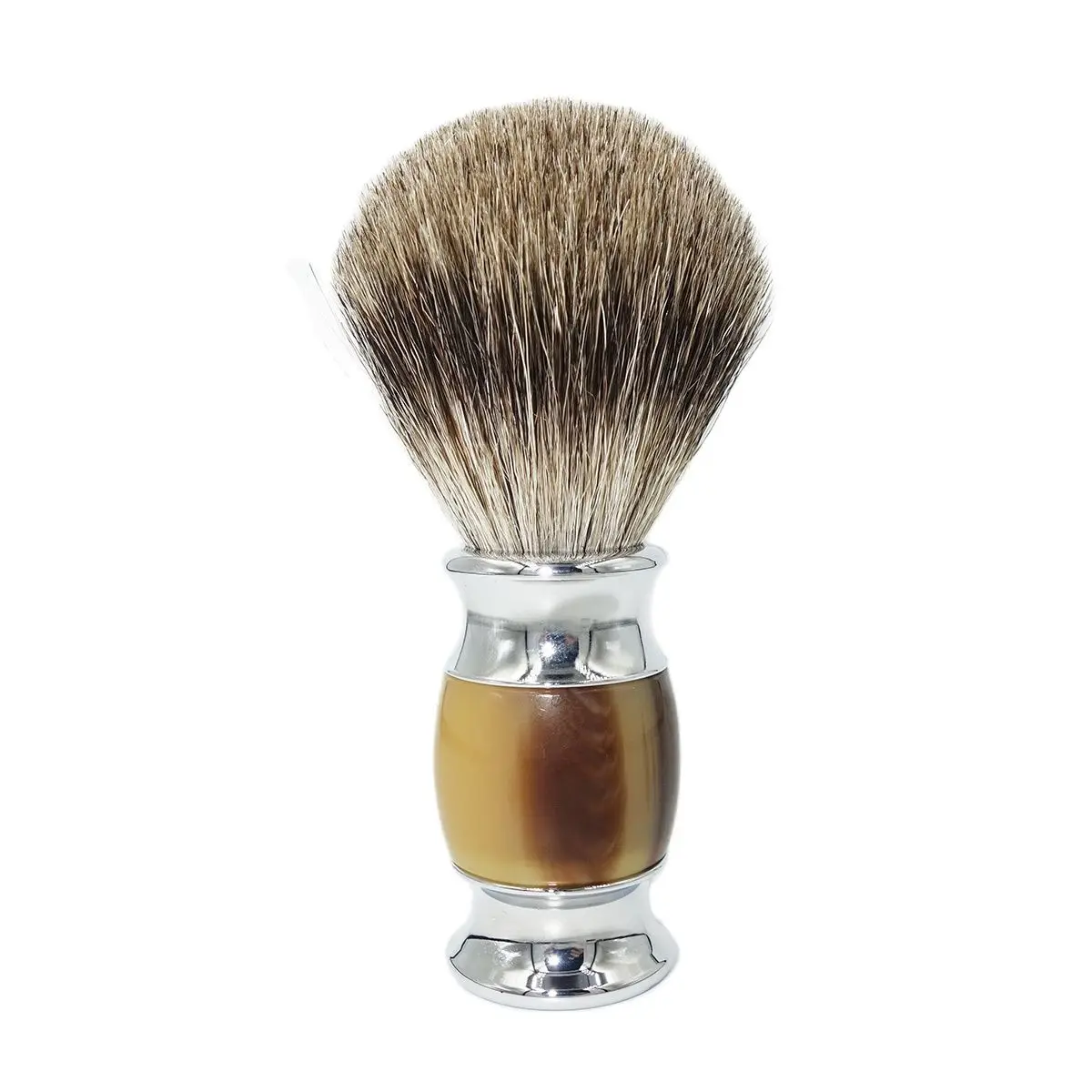 Щетка для бритья волос барсука Magyfosia Honey Pure с винтажным ручным изготовлением