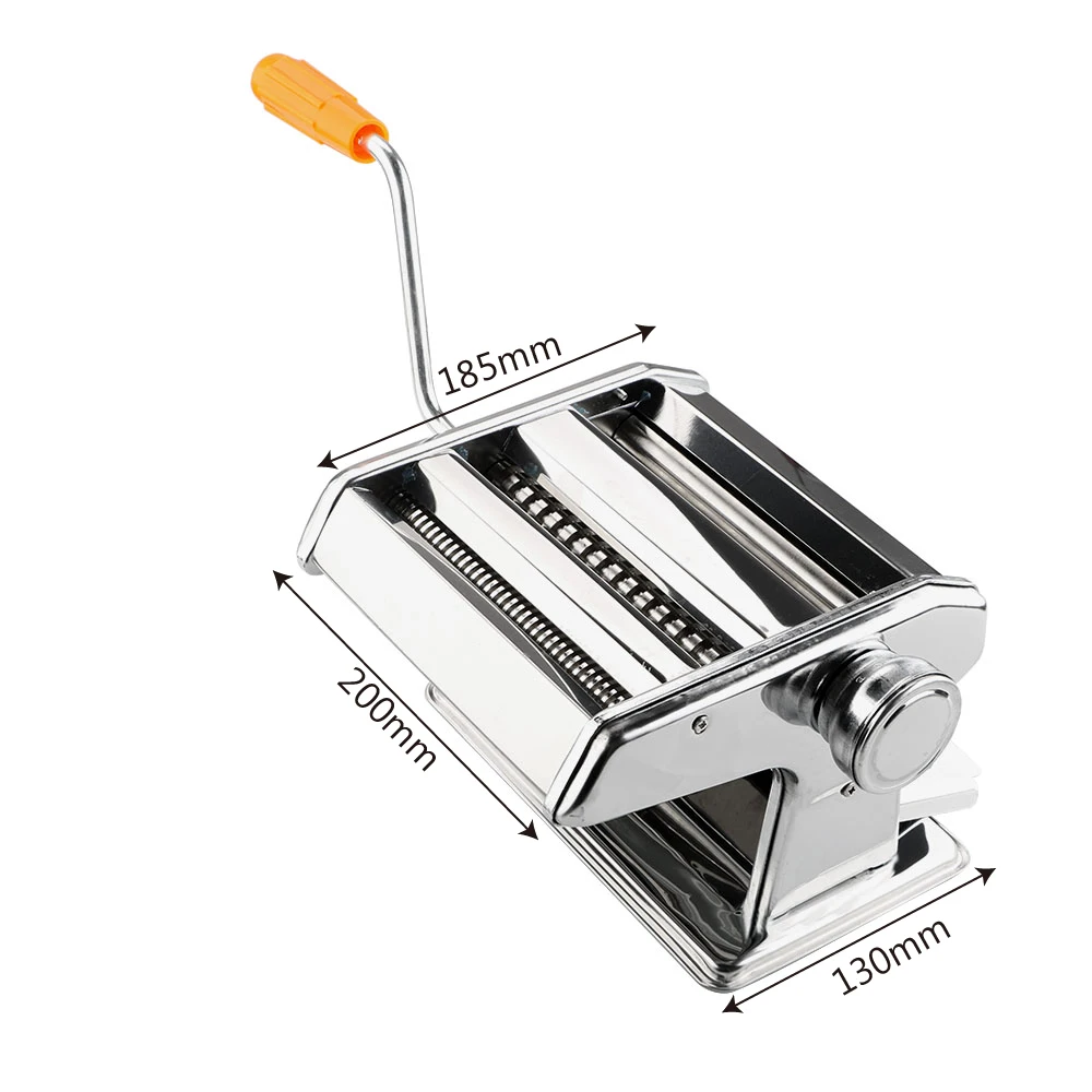 

Manual Pressing Machine Spaghetti Pasta Cutter Stainless Steel Manual Noodle Making Machine Multifunction Adjustable Thickness